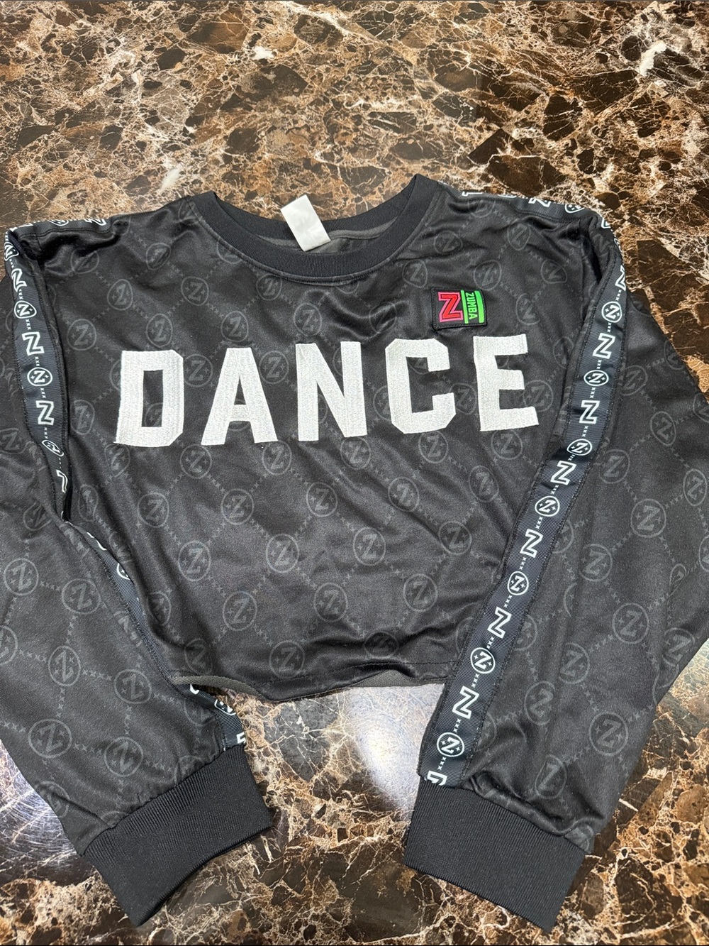 Zumba Women Black DANCE Long-Sleeve Top by